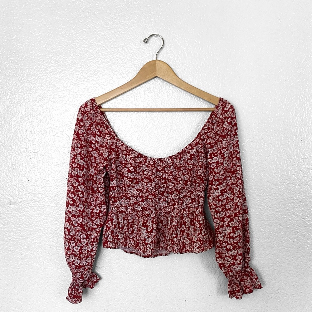 Floral Smocked Crop Top